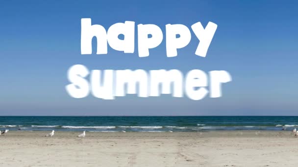 Happy summer holidays — Stock Video