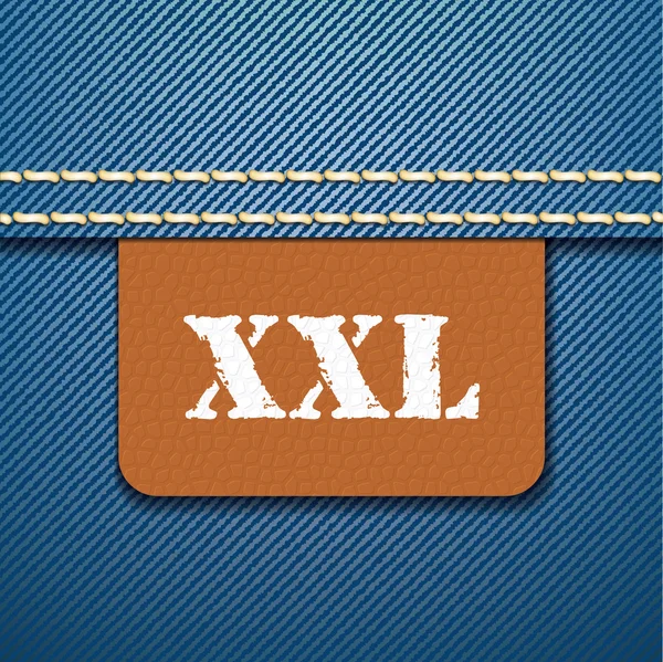 XXL velikosti oblečení značky - vektor — Stockový vektor