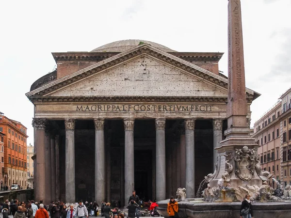 ローマの正面図 アグリッパのパンテオン — ストック写真