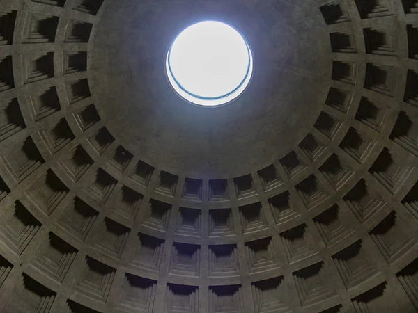 Intern Bild Cielling Och Okulus Rom Agripa Pantheon — Stockfoto