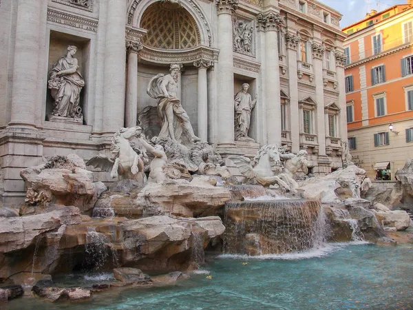 Close View Fontana Trevi Rome — Stock Photo, Image