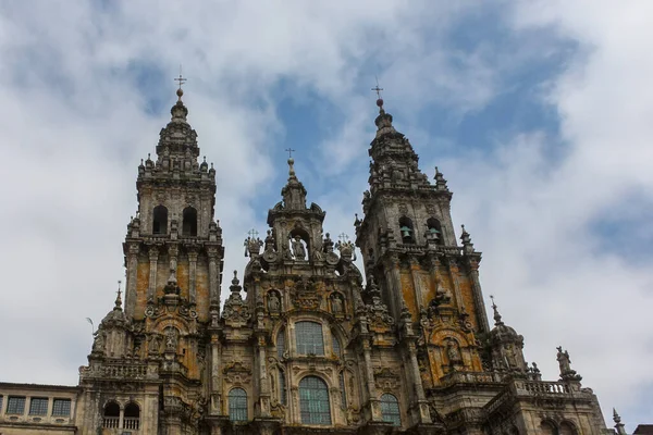 Santiago Compostela Katedrali Nin Kuleleri — Stok fotoğraf