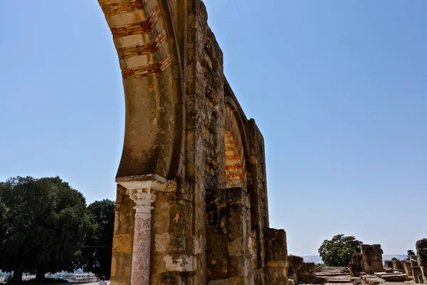 Nahaufnahme Des Hufeisenbogens Archäologischen Ensemble Madinat Zahra — Stockfoto