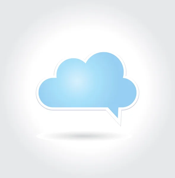 Commentaire Cloud — Image vectorielle