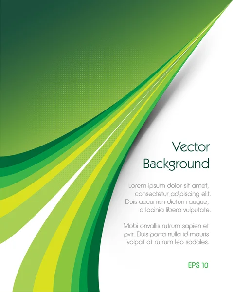 Brochura de fundo verde — Vetor de Stock