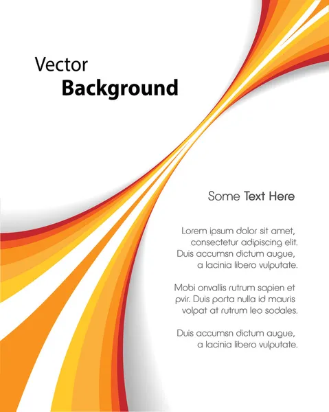 Oranje brochure achtergrond — Stockvector