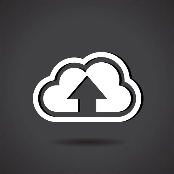 Upload Cloud — Stockvector