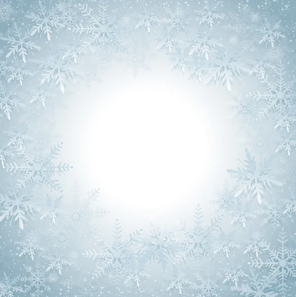 Schneeflocken Weihnachten Hintergrund — Stockvektor