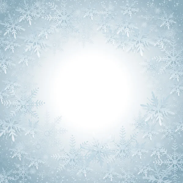 Snowflakes Christmas Background — Stock Vector