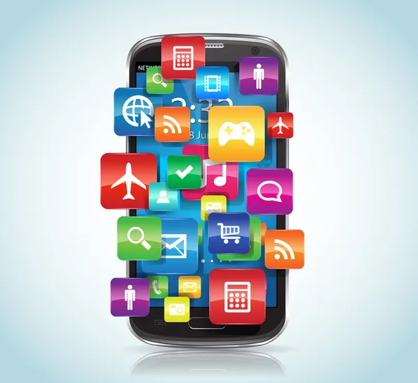 Smartphone apps — Wektor stockowy