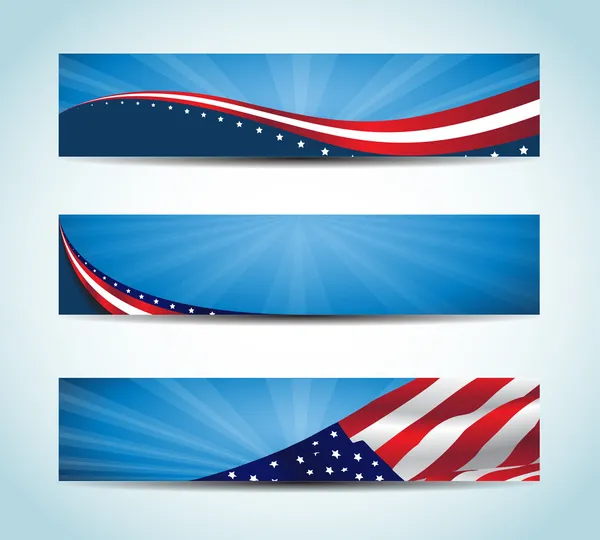 American Banner — Stock Vector