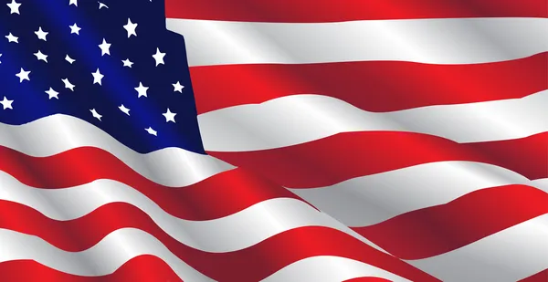 Vlag van de Verenigde Staten — Stockvector