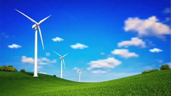 Windturbine — Stockvector