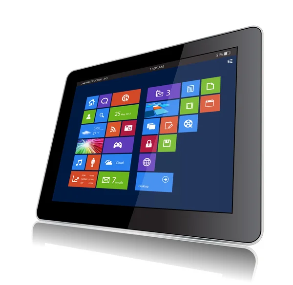 Windows 8 Tablet — Stock vektor