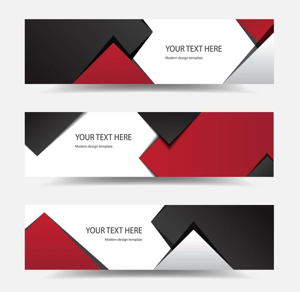 Bandeiras de design moderno — Vetor de Stock