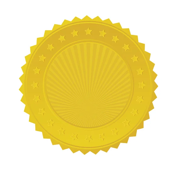 Distintivo do selo dourado —  Vetores de Stock