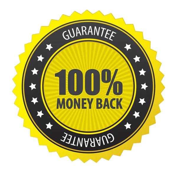 Vector Guarantee Label — Stock Vector