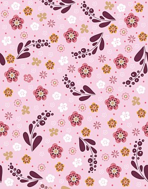 Vektör çiçeksiz desen