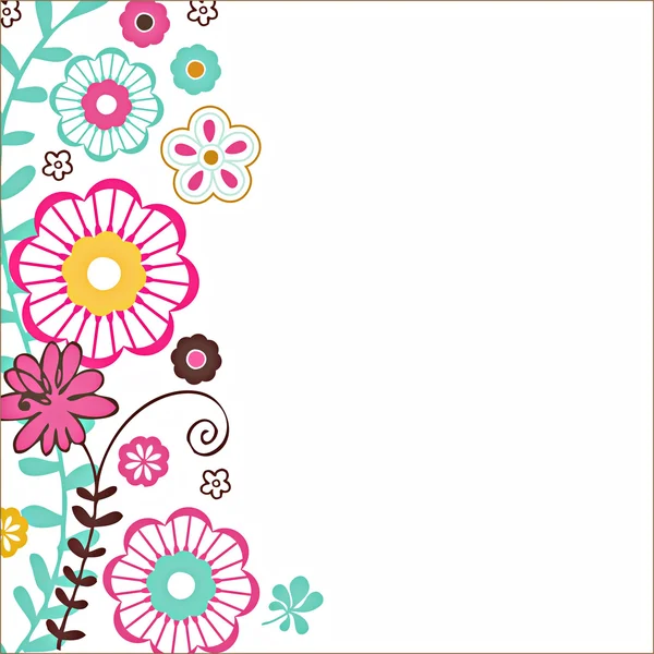 Fondo floral vectorial — Archivo Imágenes Vectoriales