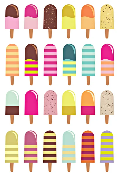 Ice cream background — Stock Vector