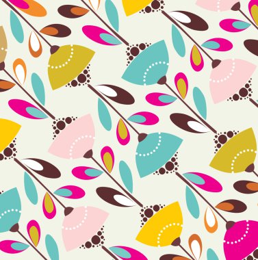 Vektör çiçeksiz desen