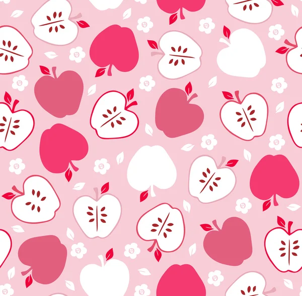Dikişsiz cute retro apple desen