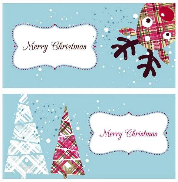 Χριστούγεννα ευχετήριες κάρτες Royalty Free Εικονογραφήσεις Αρχείου