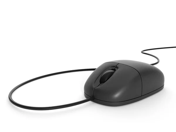 Illustration 3d : Gros plan sur la souris d'ordinateur — Photo