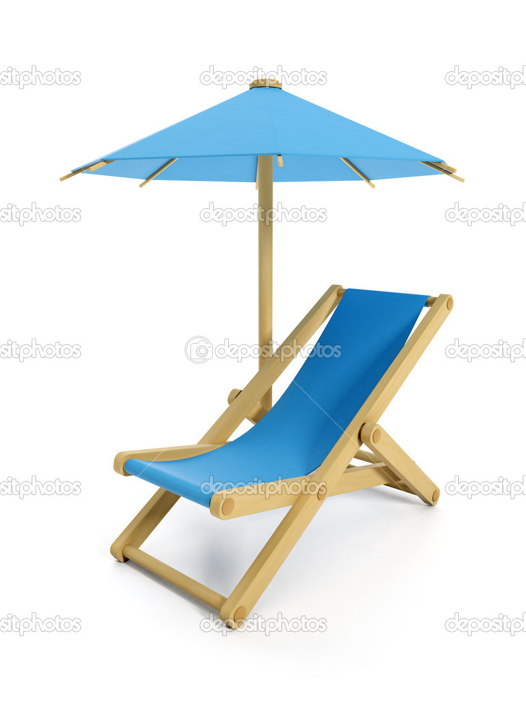 Et 3dParasol Reposent Illustration La PlianteObjets Chaise Sur OXiuTPkZ