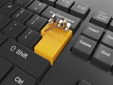 illüstrasyon: teknoloji ve elektronik. Klavye düğme ve