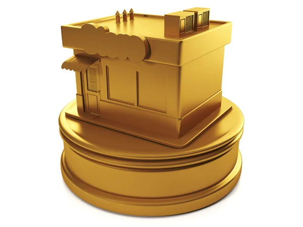 Illustration 3D : Ventes et achats. Gold shop, le prix pour t — Photo