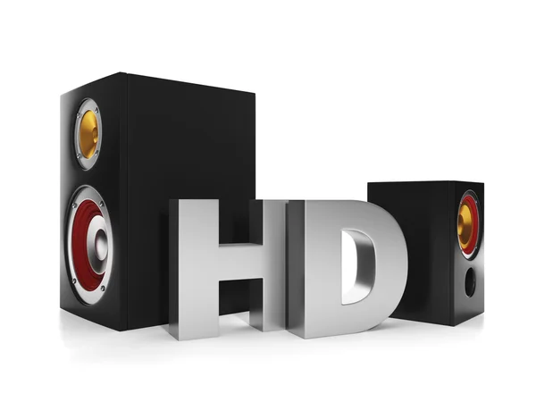 Illustrazione 3d: Intrattenimento Media, video di qualità HD — Foto Stock