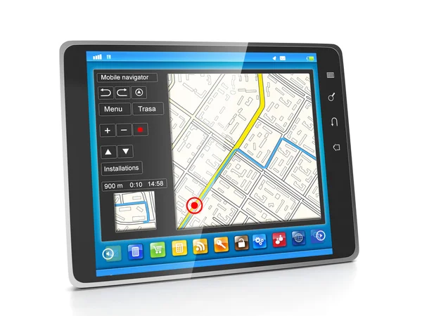 Mobile applications. Applications for Tablet PCs navigation syst — Stock Photo, Image