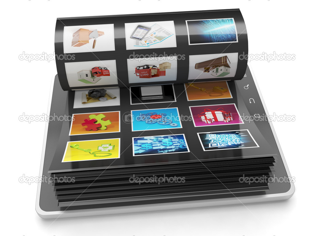 Image Gallery of the Tablet PC. Tablet PC sheets with images