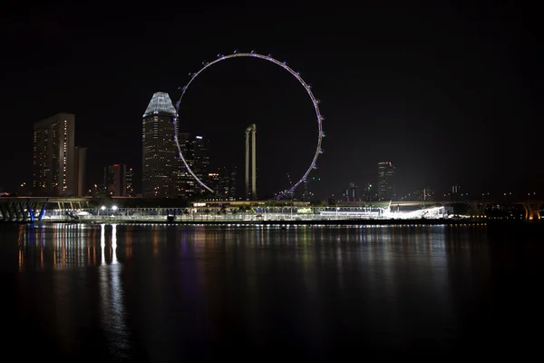 Ferris Wheel at Marina Bay, Singapore — Stock Photo, Image