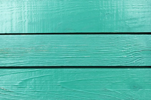 Fragment of wooden turquoise fence — Stock Photo, Image