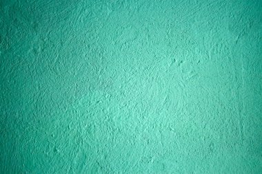 Turkuaz ile boyalı duvar