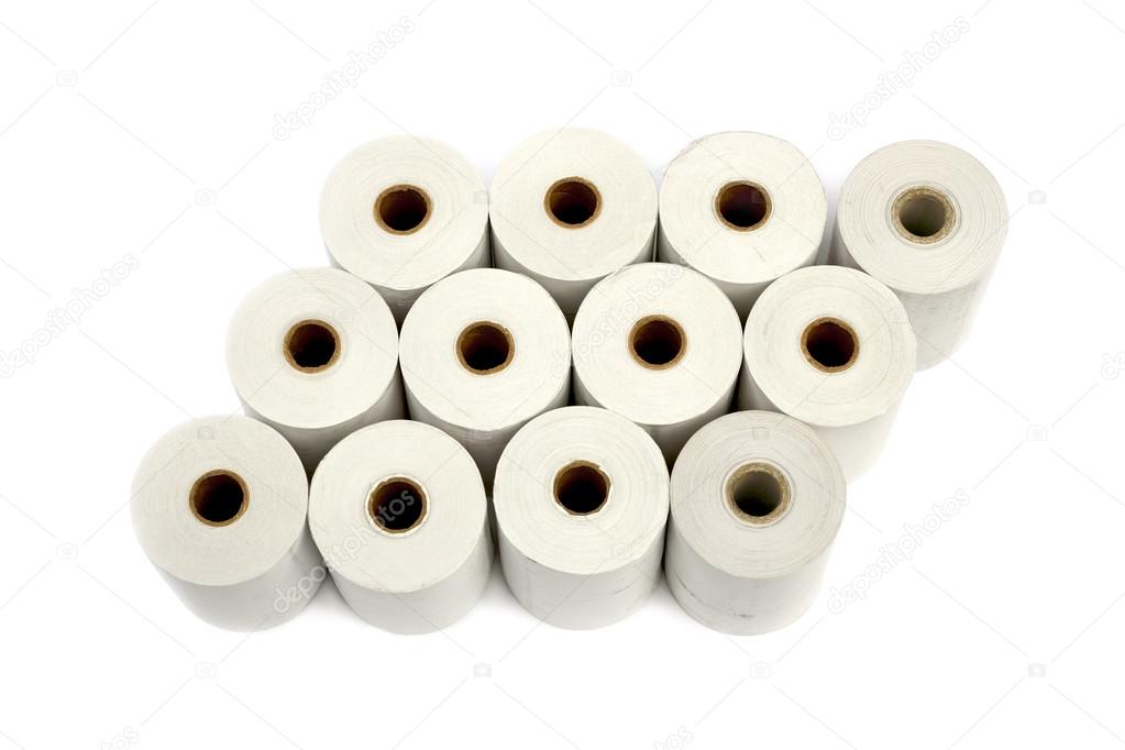 Group of paper rolls