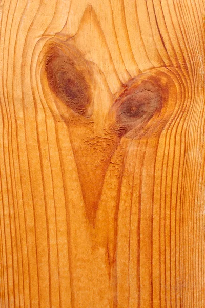 Lacquered wooden board with knots — Stock Photo, Image