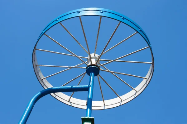 Detalhe de metal como uma roda de bicicleta — Fotografia de Stock
