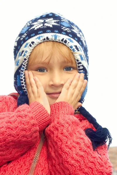 Little girl portrait outdoors — Stock Photo, Image