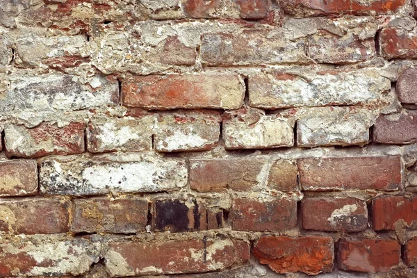 Detail van oude bakstenen muur — Stockfoto