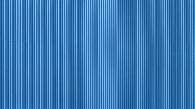 Çok sayıda paralel düz metal elementlerin birleşip mavi renge boyandığı bir yapı.