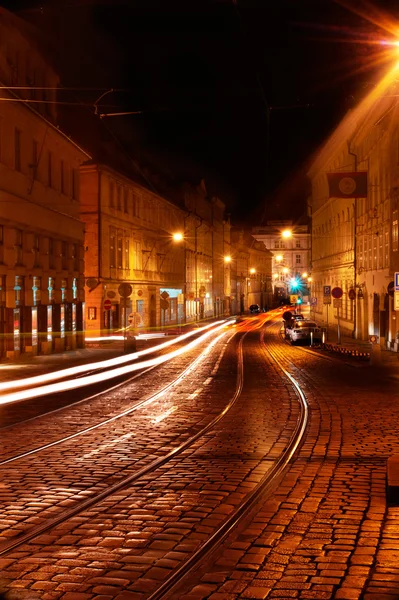 Прага ночью. — стоковое фото