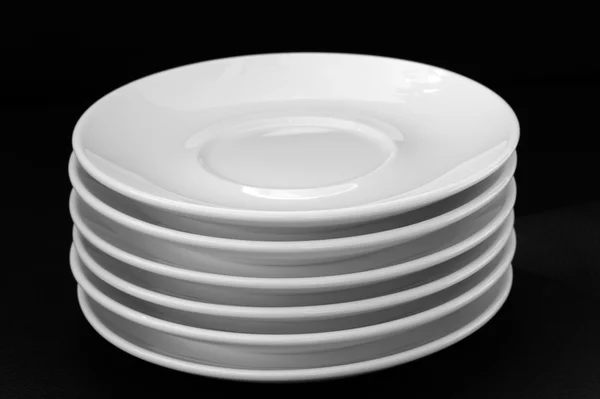 Beyaz tabaklar — Stok fotoğraf