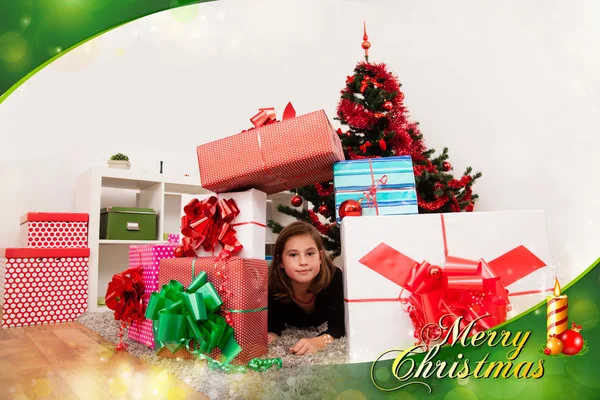 子供のクリスマス プレゼント — ストック写真