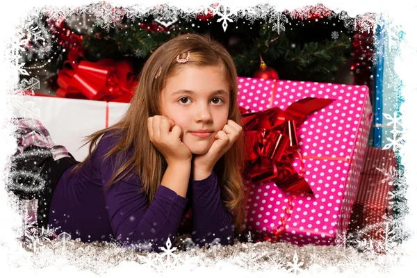 子供のクリスマス プレゼント — ストック写真