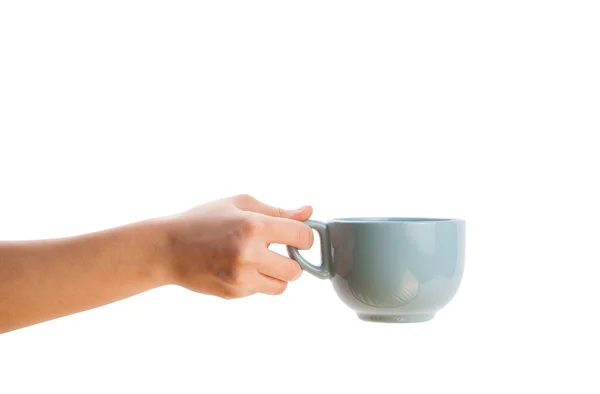 Кавова чашка з білим копіювальним простором — стокове фото