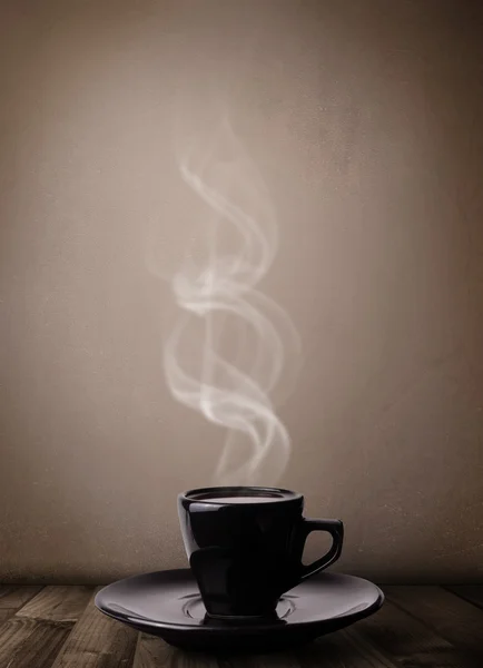 Tasse à café avec vapeur blanche abstraite — Photo