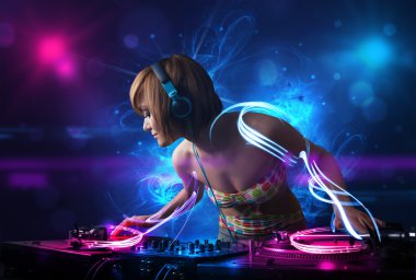 DJ müzik electro ışık efektleri ve ışıklar